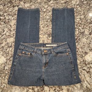DKNY Blue Jeans Women's Size 10 Regular Fit Bootcut Mid Rise Medium Wash
